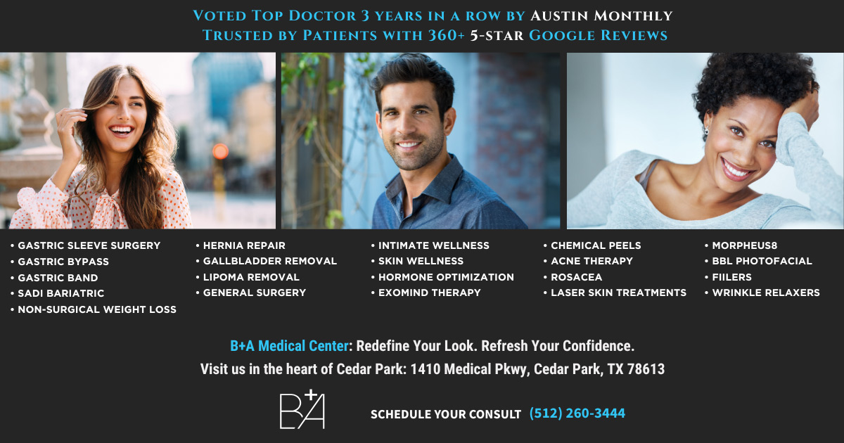 Clean, professional medical spa treatment room with neutral tones at B A Medical Aesthetics in Cedar Park