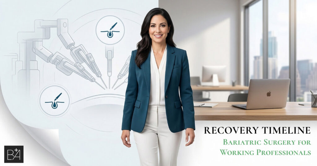 Back to Work After Bariatric Surgery: A week-by-week recovery timeline built for busy professionals , office workers, remote employees, and executives in Austin, TX.